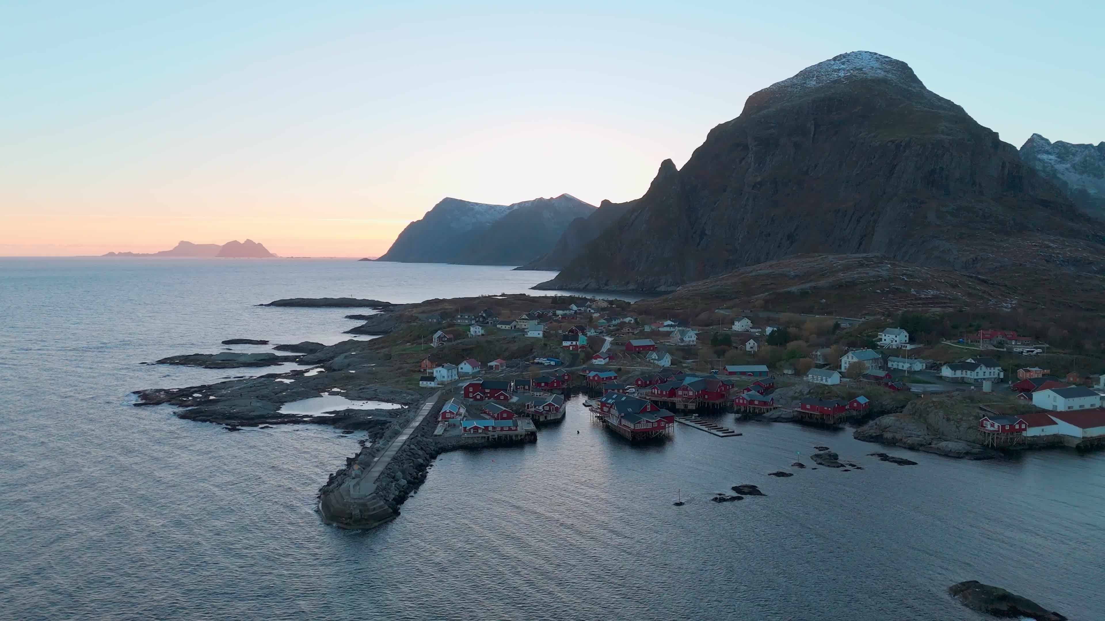 Aerial View Of Å i Lofoten, Norway