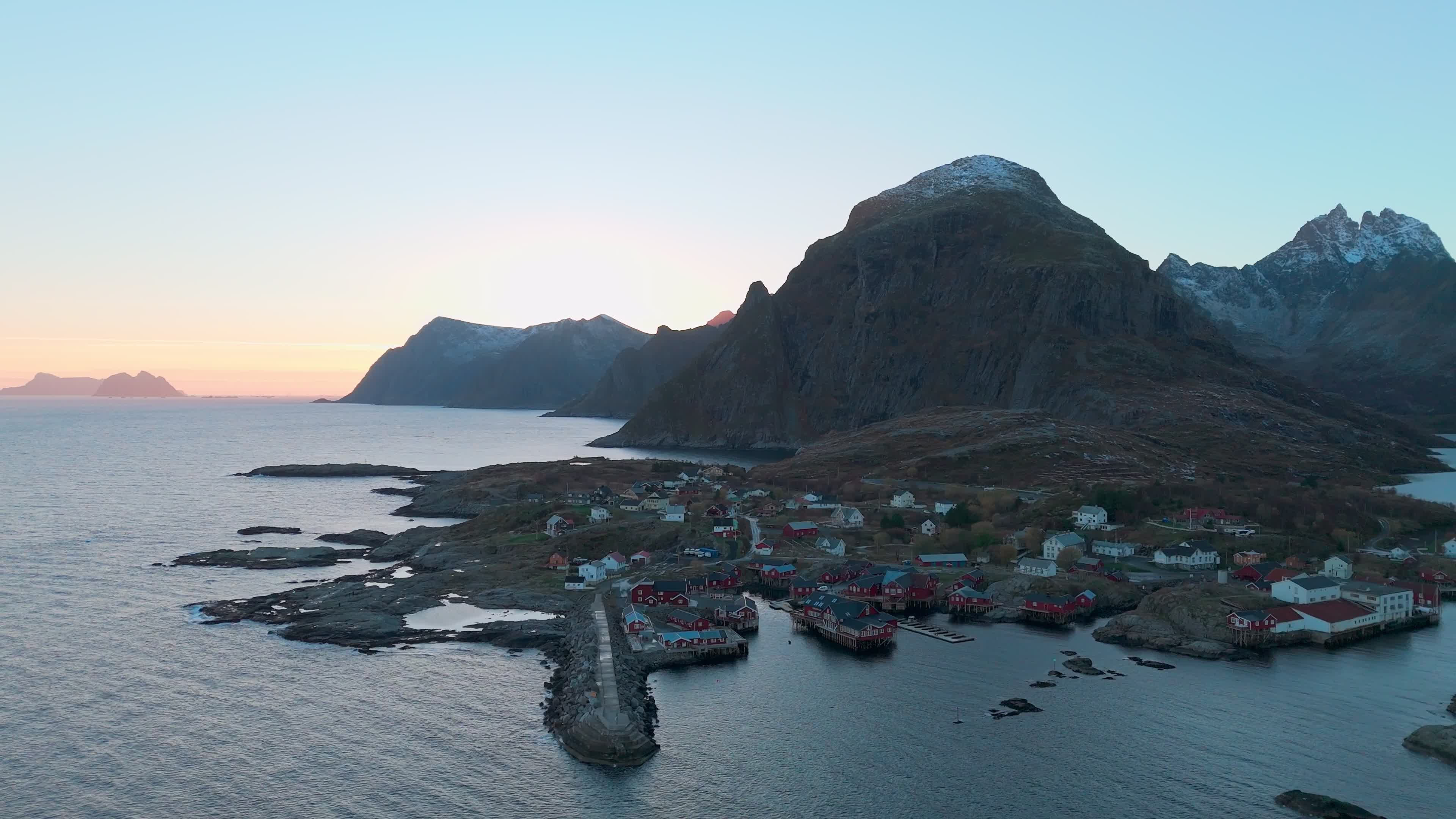 Aerial View Of Å i Lofoten, Norway