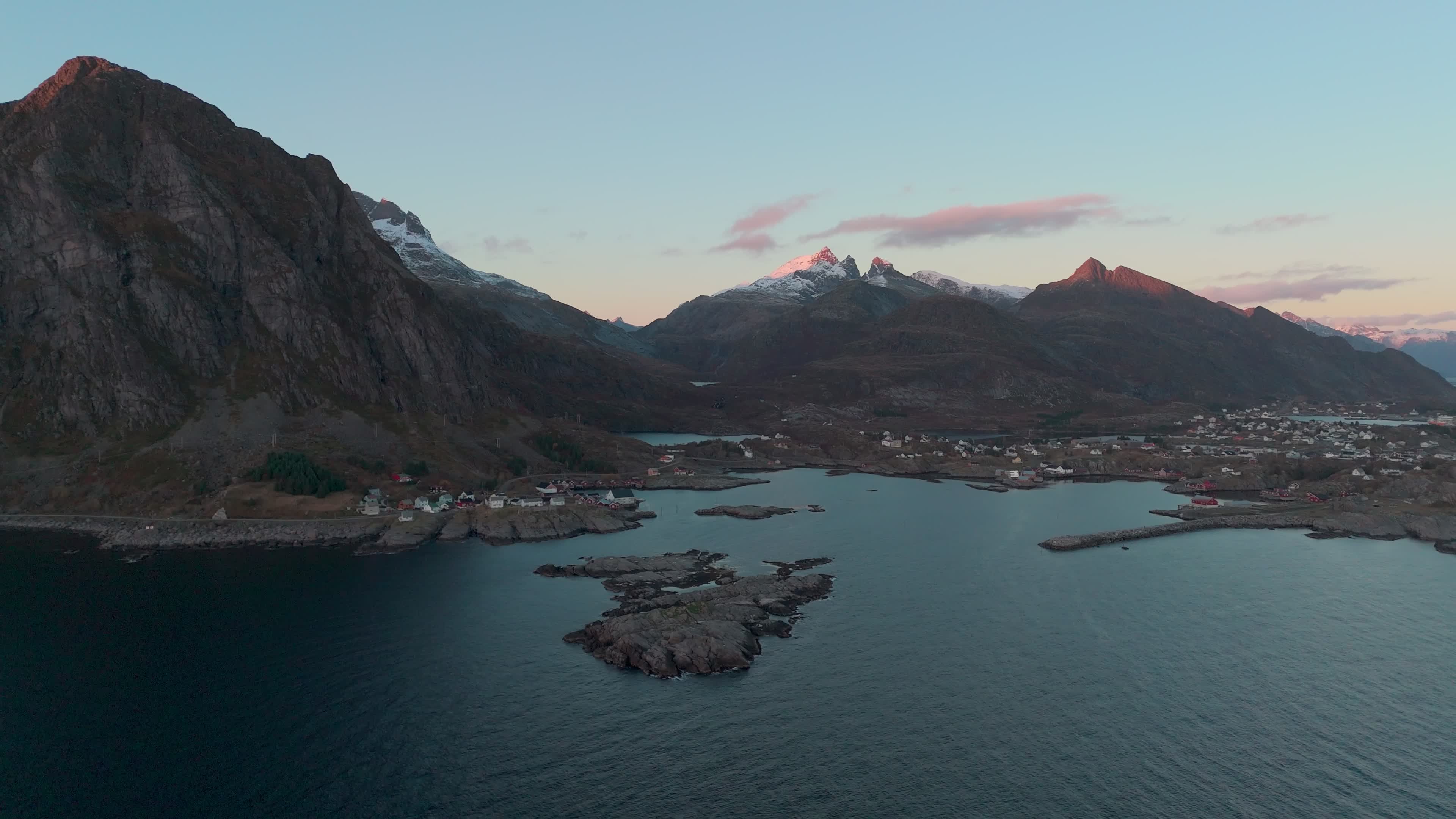Aerial View Of Å i Lofoten, Norway