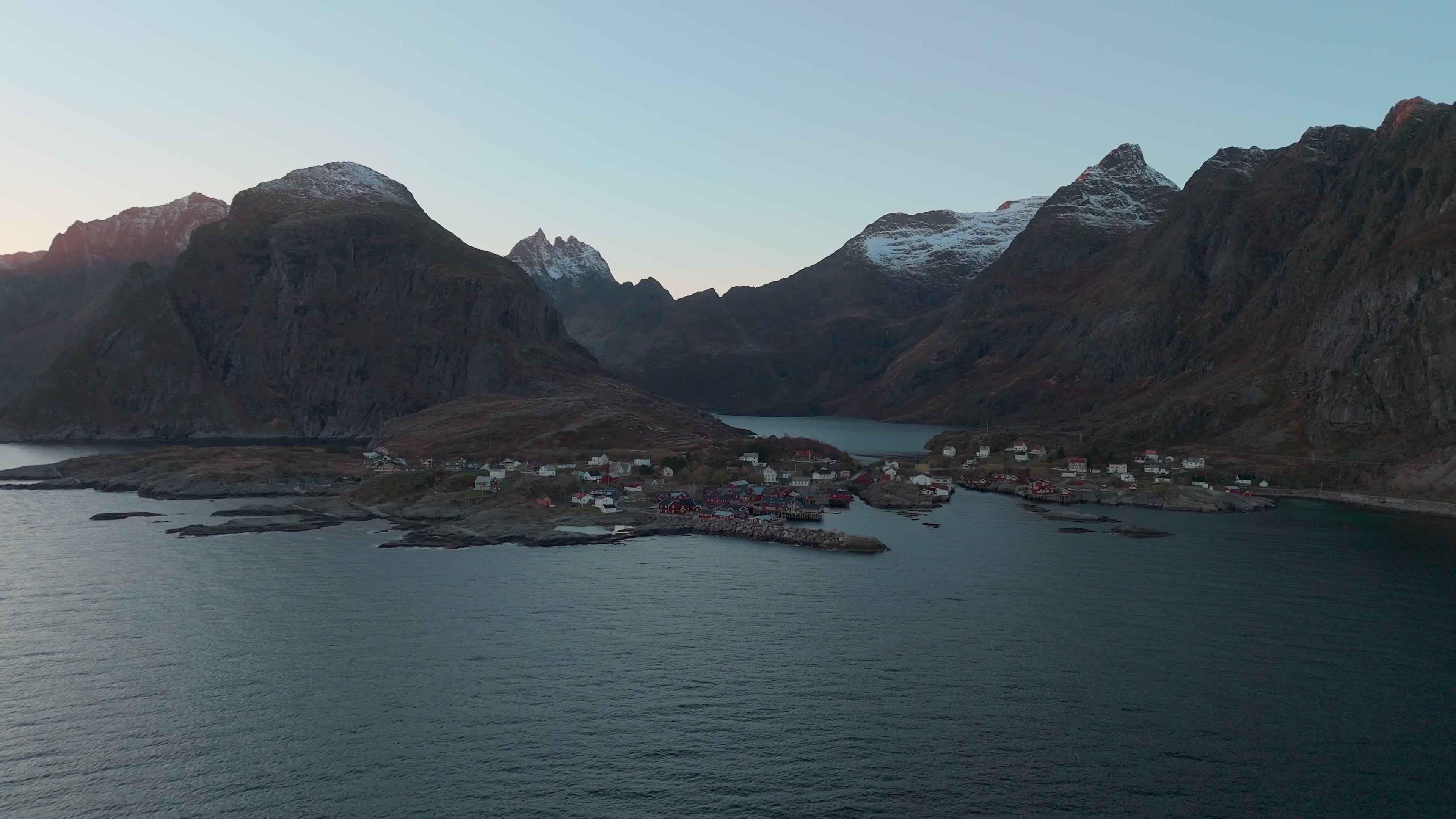 Aerial View Of Å i Lofoten, Norway