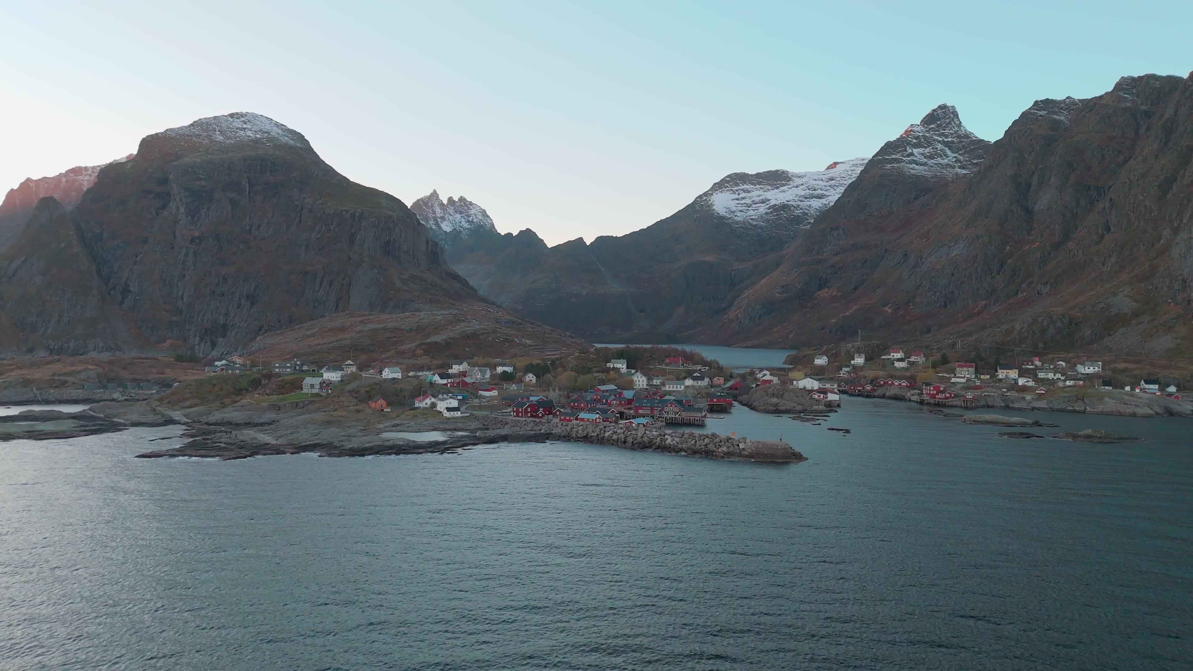 Aerial View Of Å i Lofoten, Norway