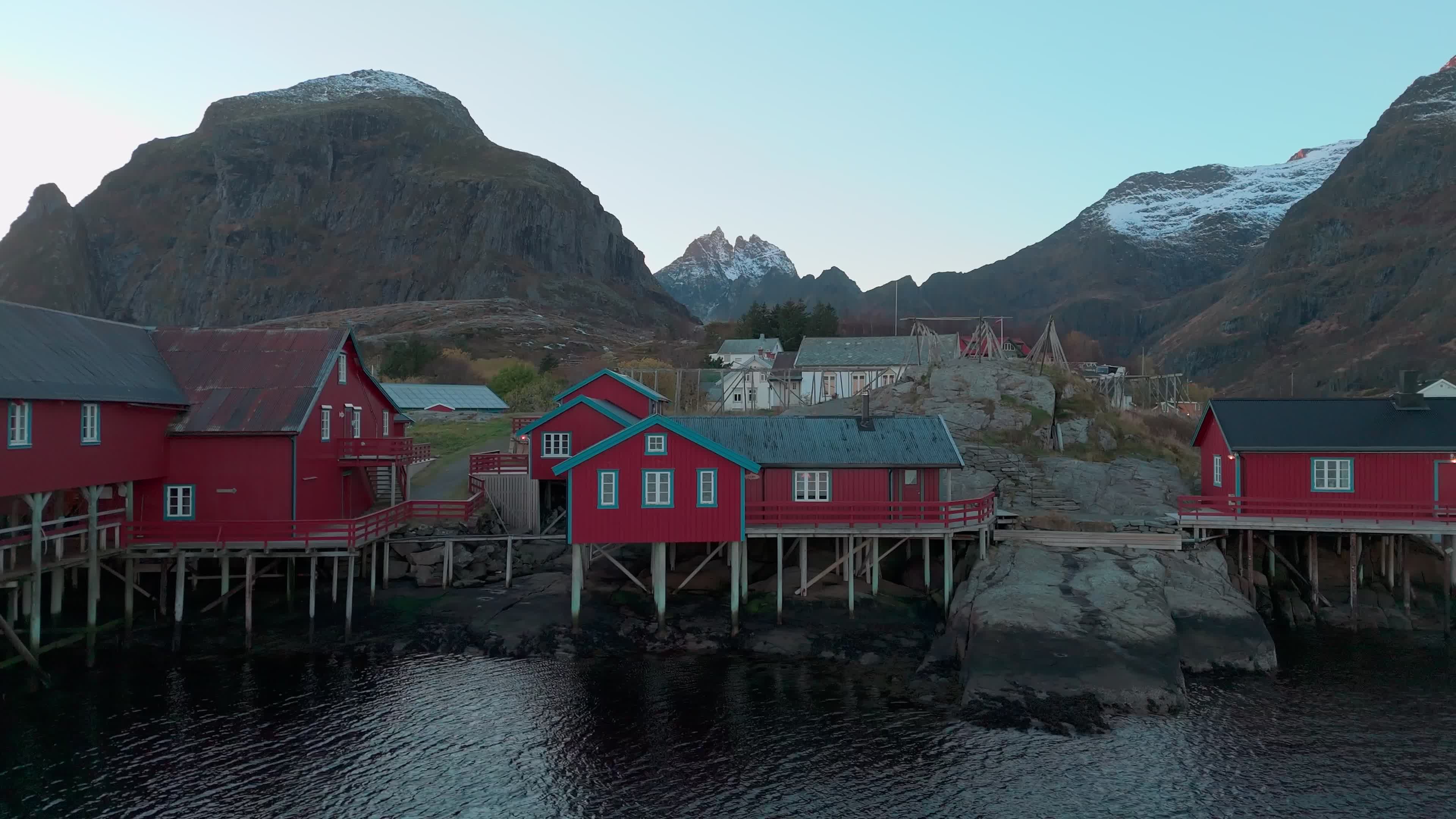 Aerial View Of Å i Lofoten, Norway