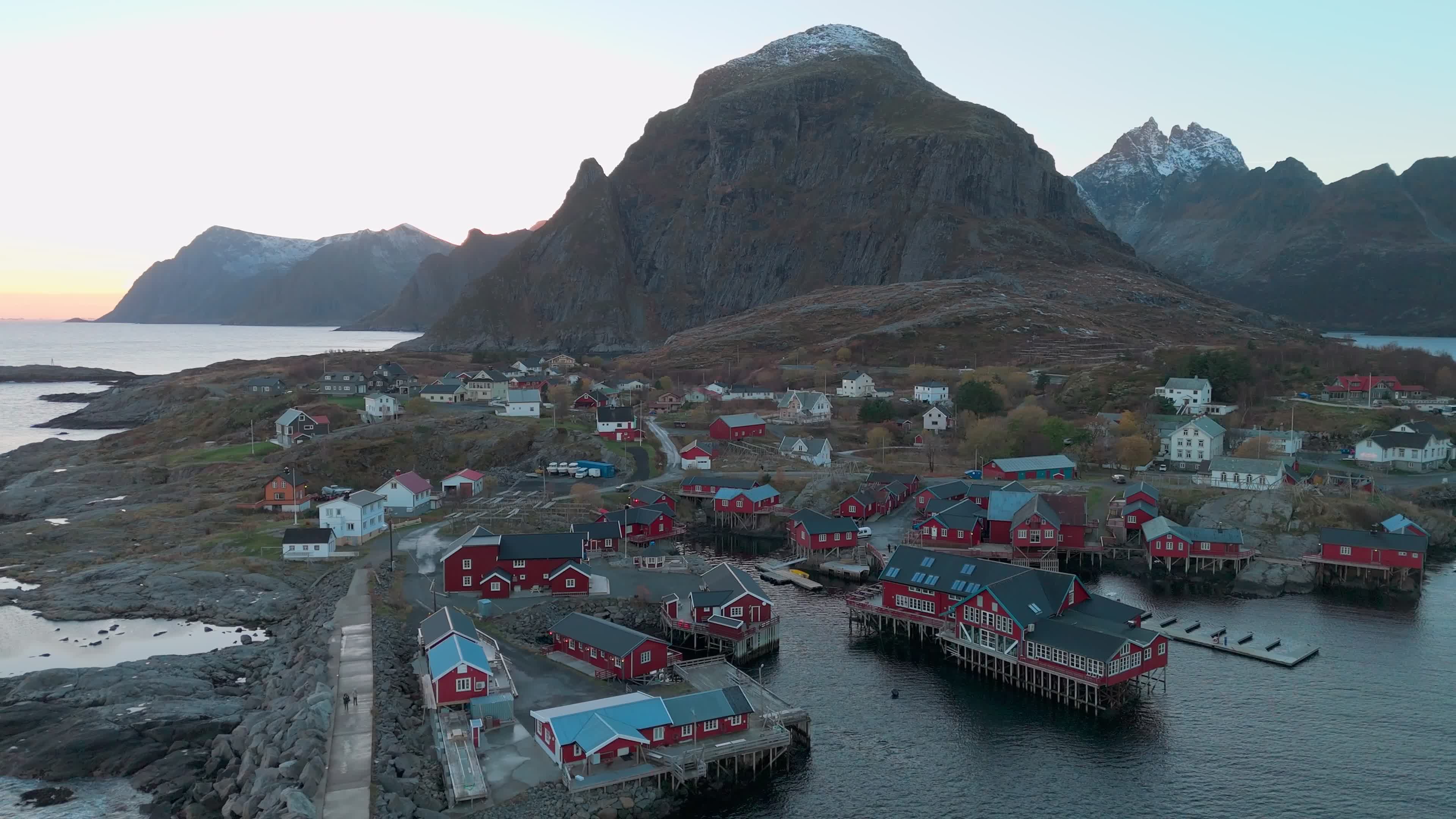 Aerial View Of Å i Lofoten, Norway