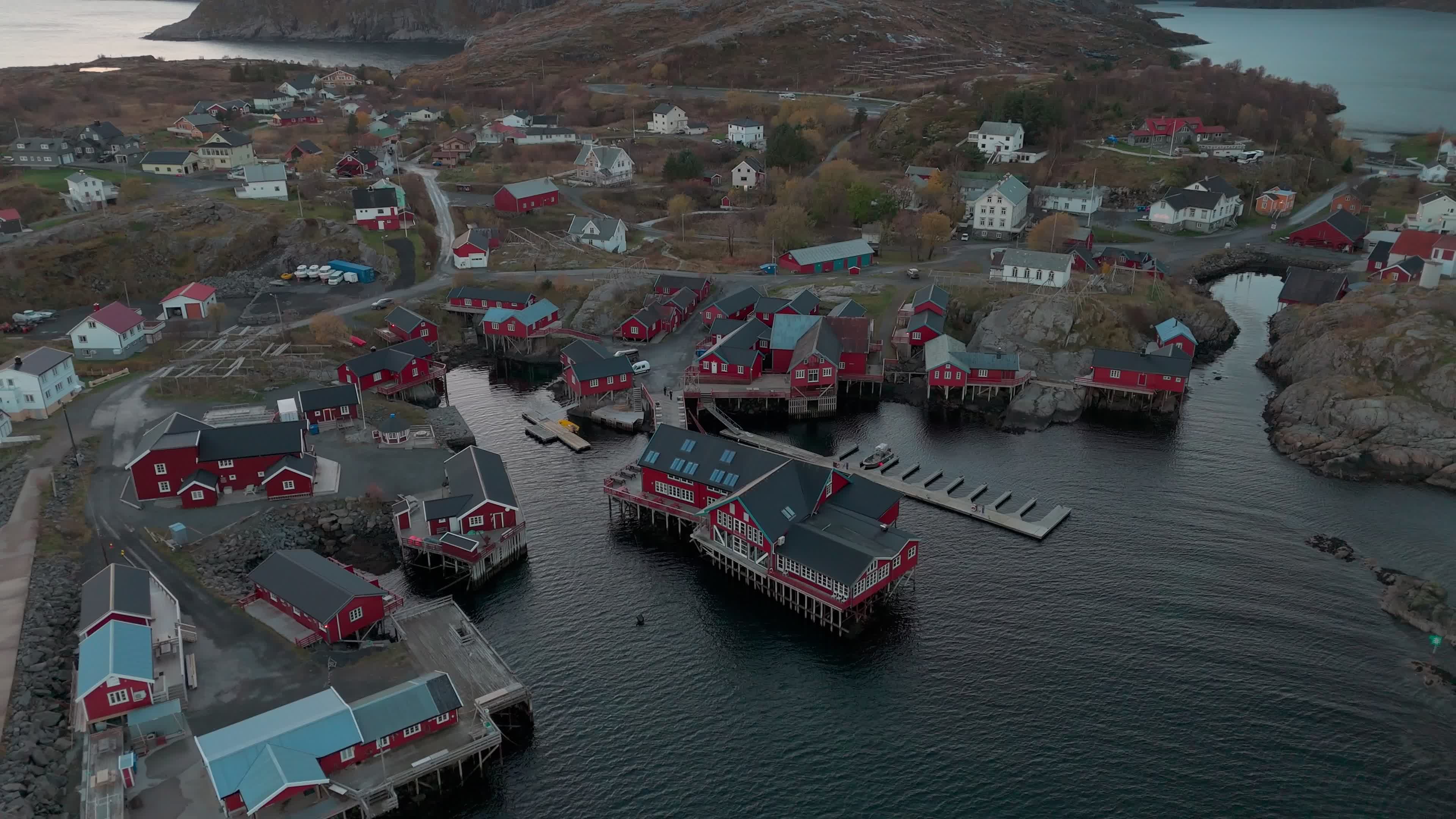 Aerial View Of Å i Lofoten, Norway