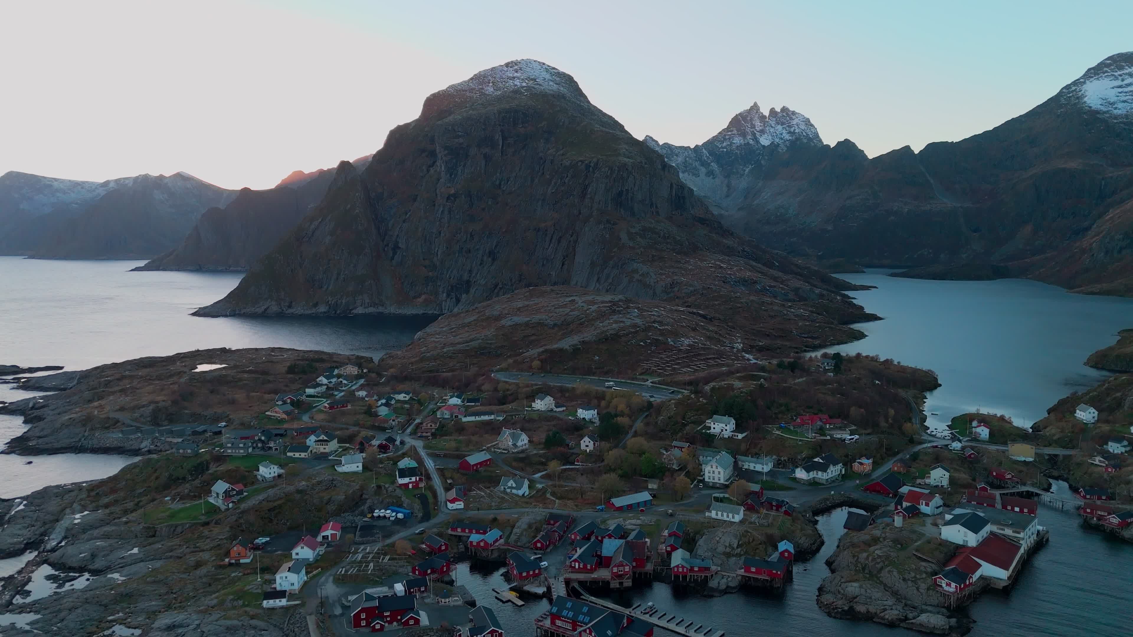 Aerial View Of Å i Lofoten, Norway