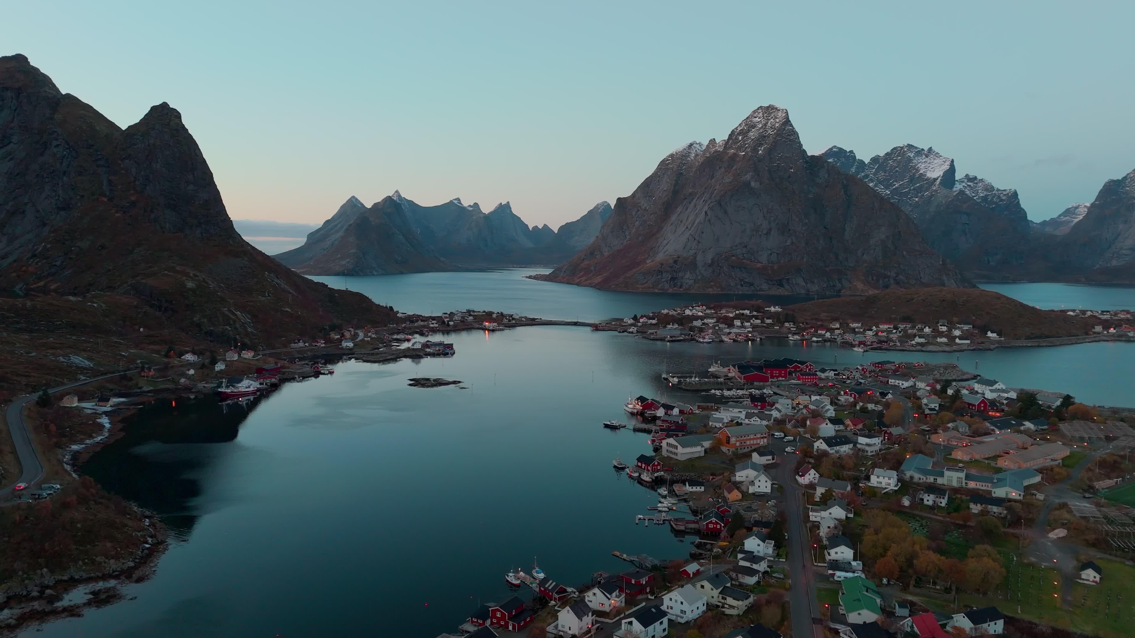 Aerial View Of Reine, Lofoten Islands, Norway