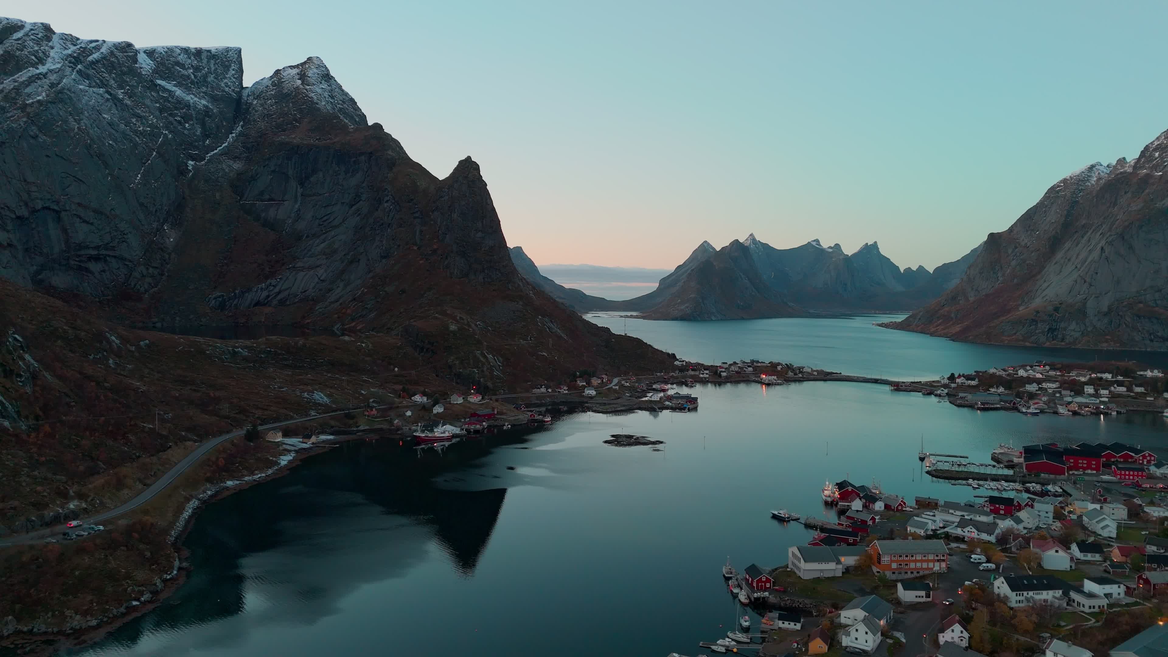 Aerial View Of Reine, Lofoten Islands, Norway