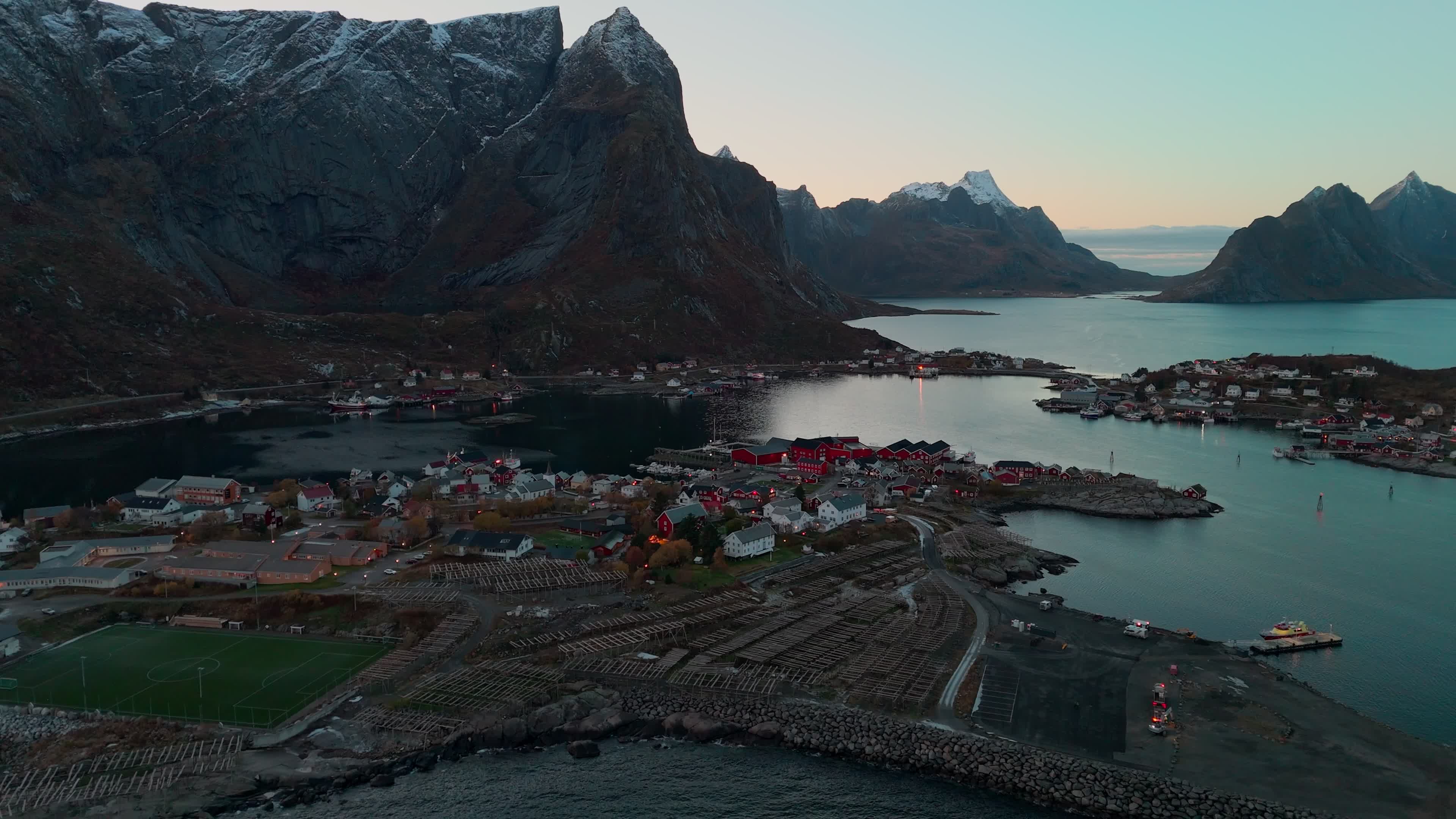 Aerial View Of Reine, Lofoten Islands, Norway