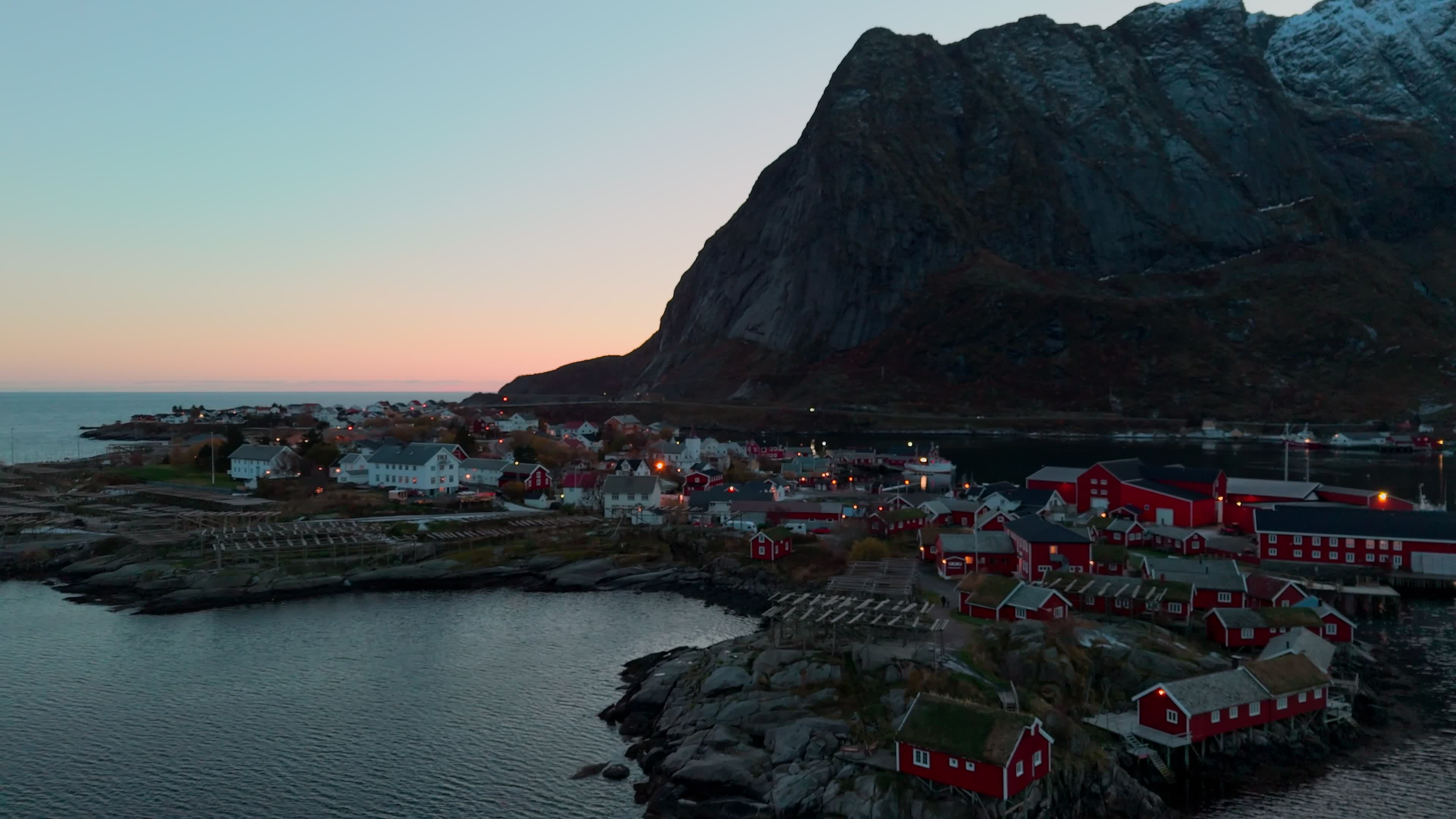Aerial View Of Reine, Lofoten Islands, Norway