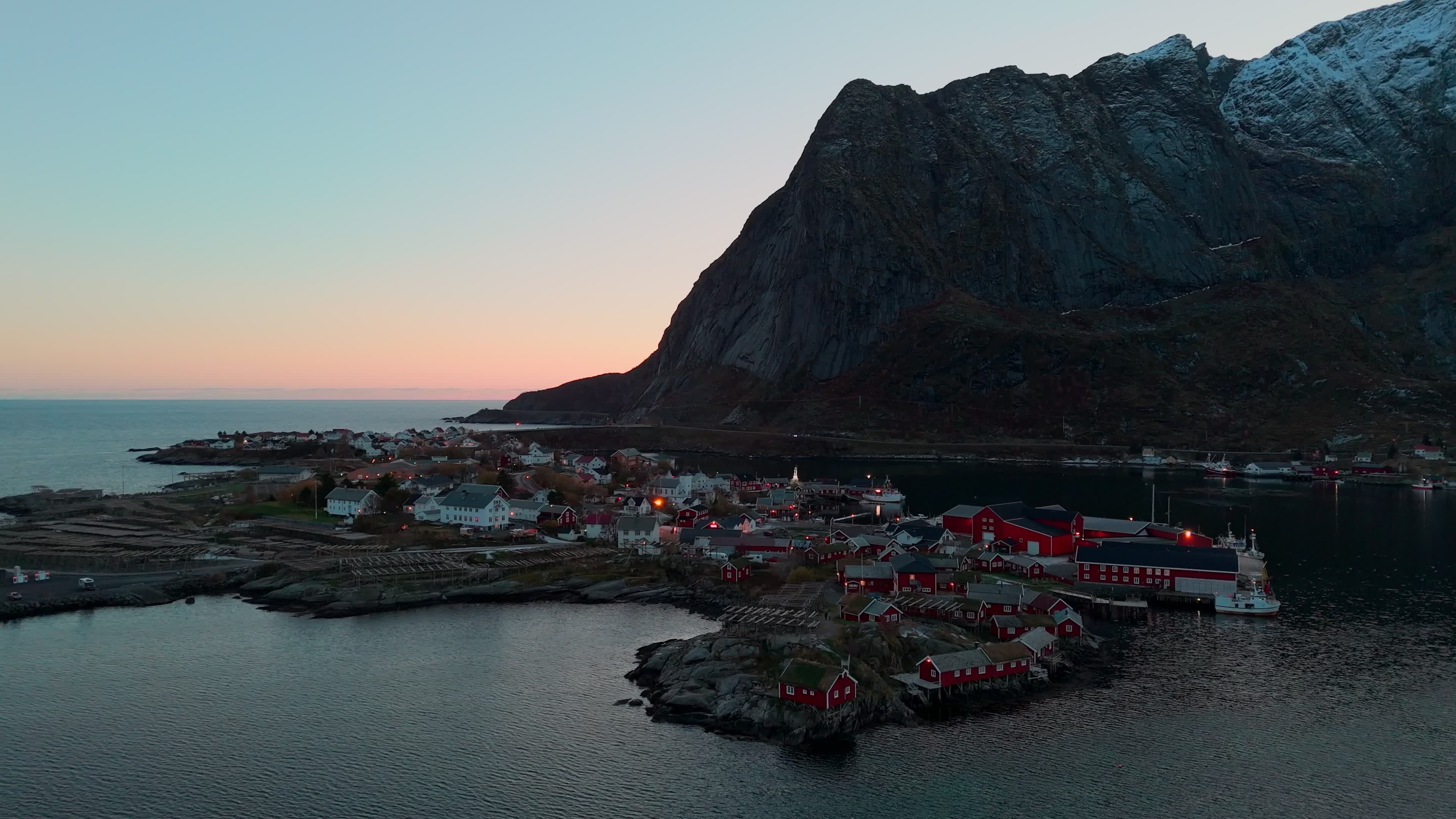 Aerial View Of Reine, Lofoten Islands, Norway
