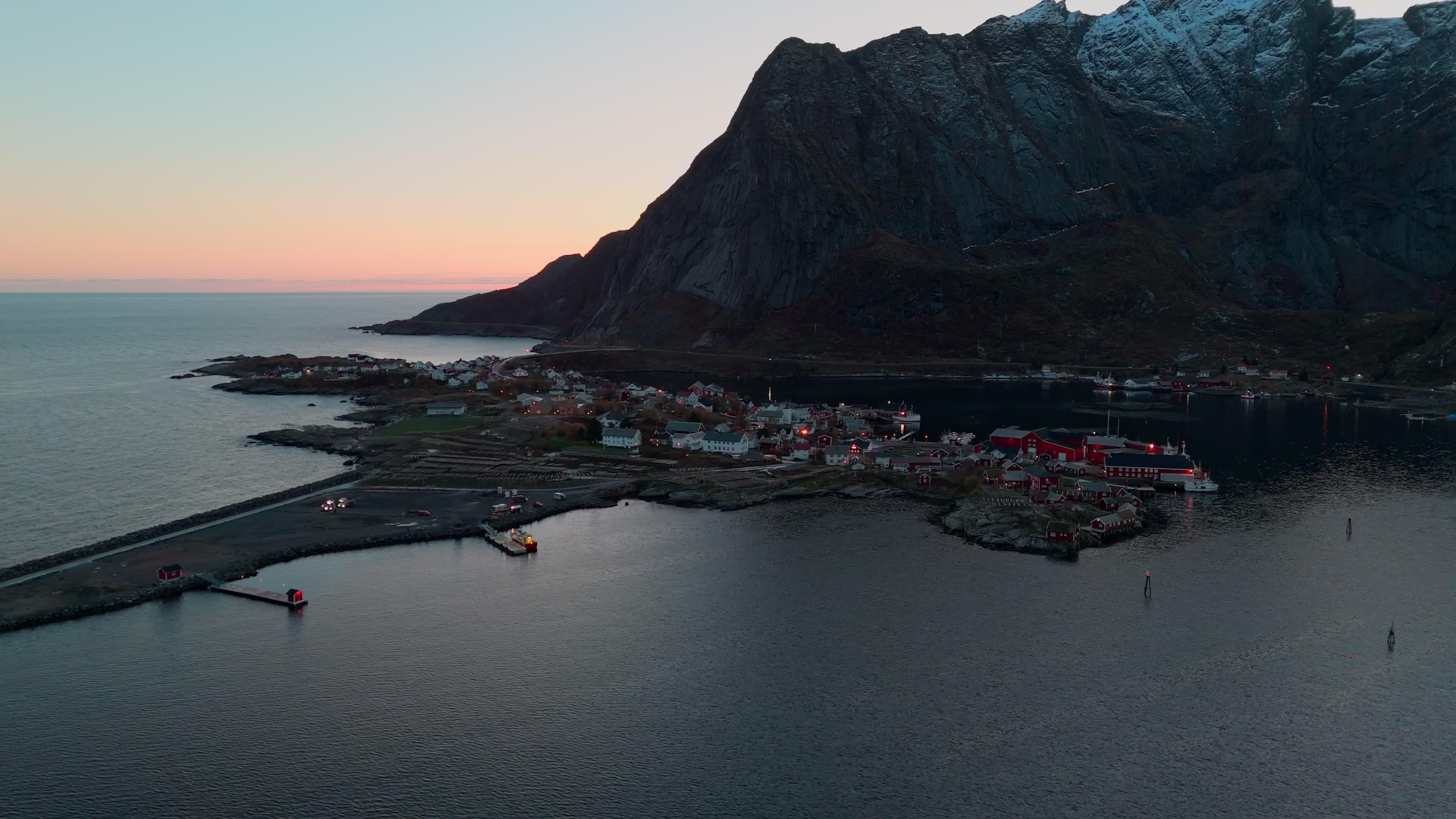 Aerial View Of Reine, Lofoten Islands, Norway