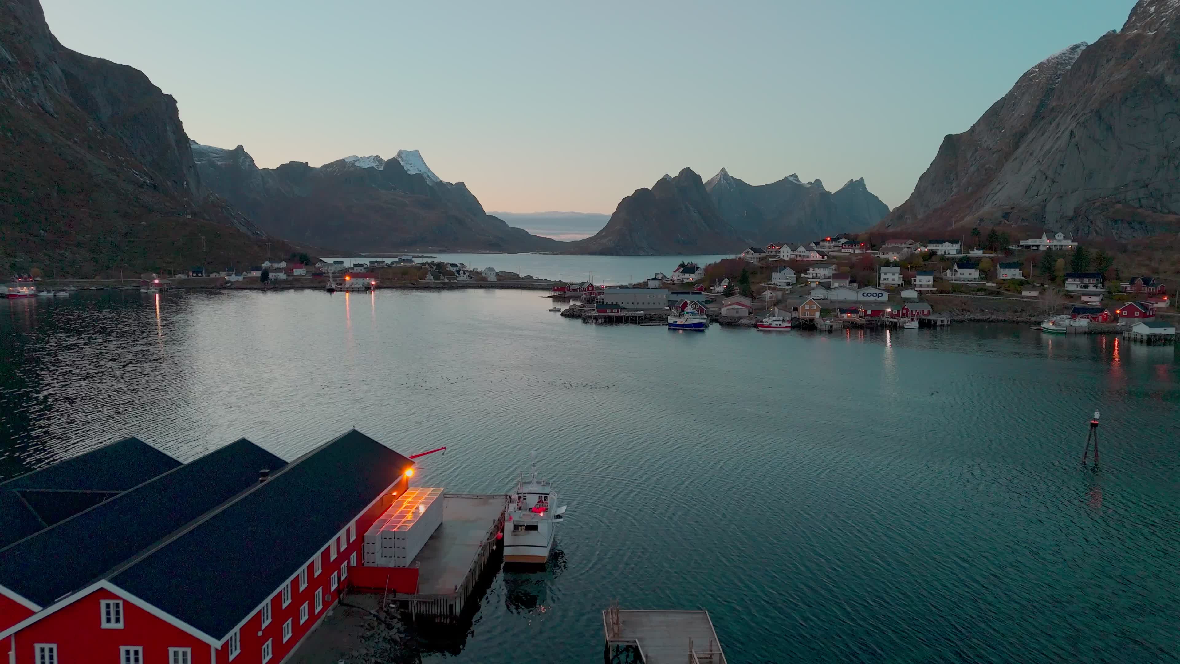 Aerial View Of Reine, Lofoten Islands, Norway