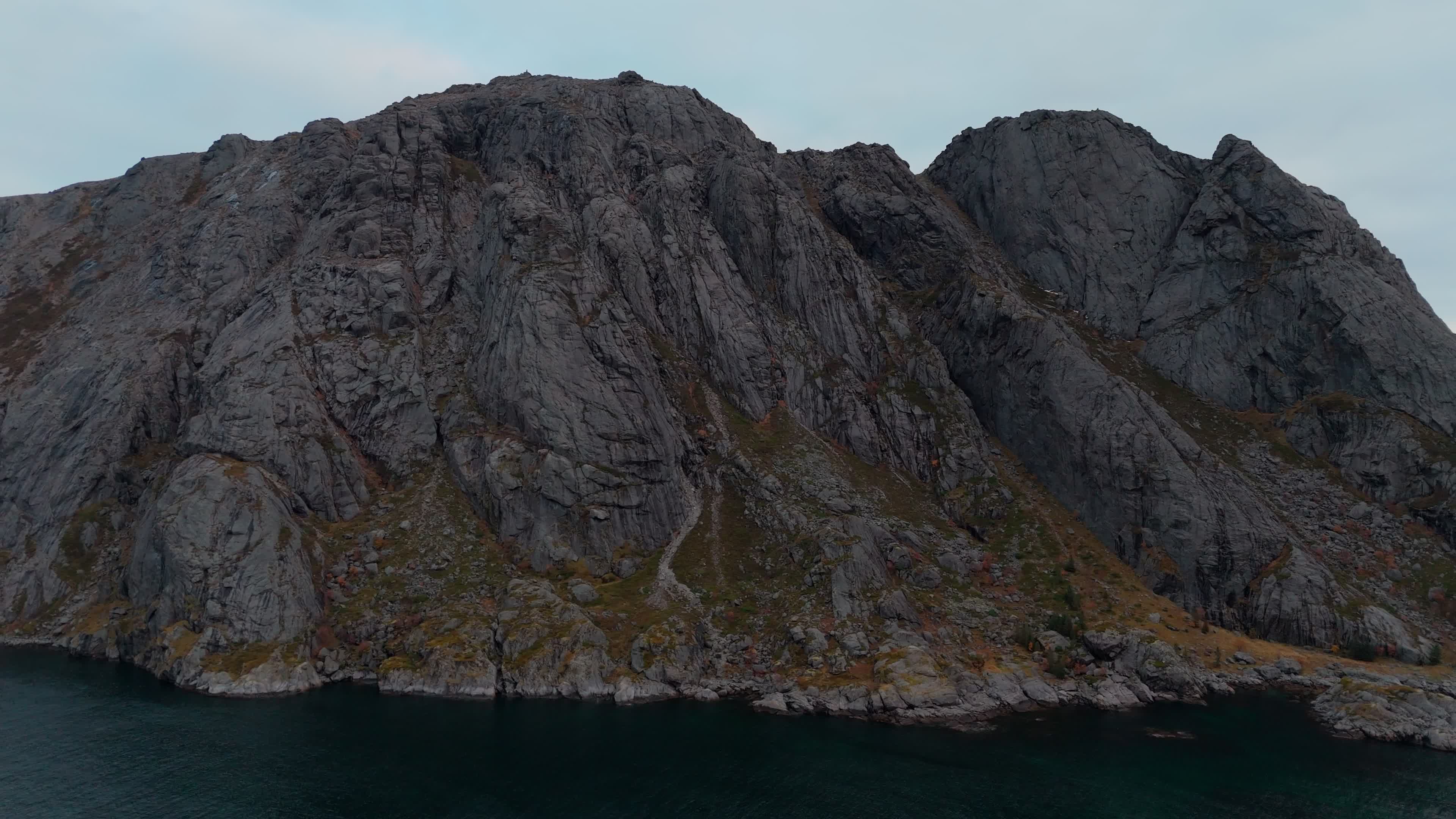 Aerial View Of Fishing Village Of Nusfjord, Lofoten Islands