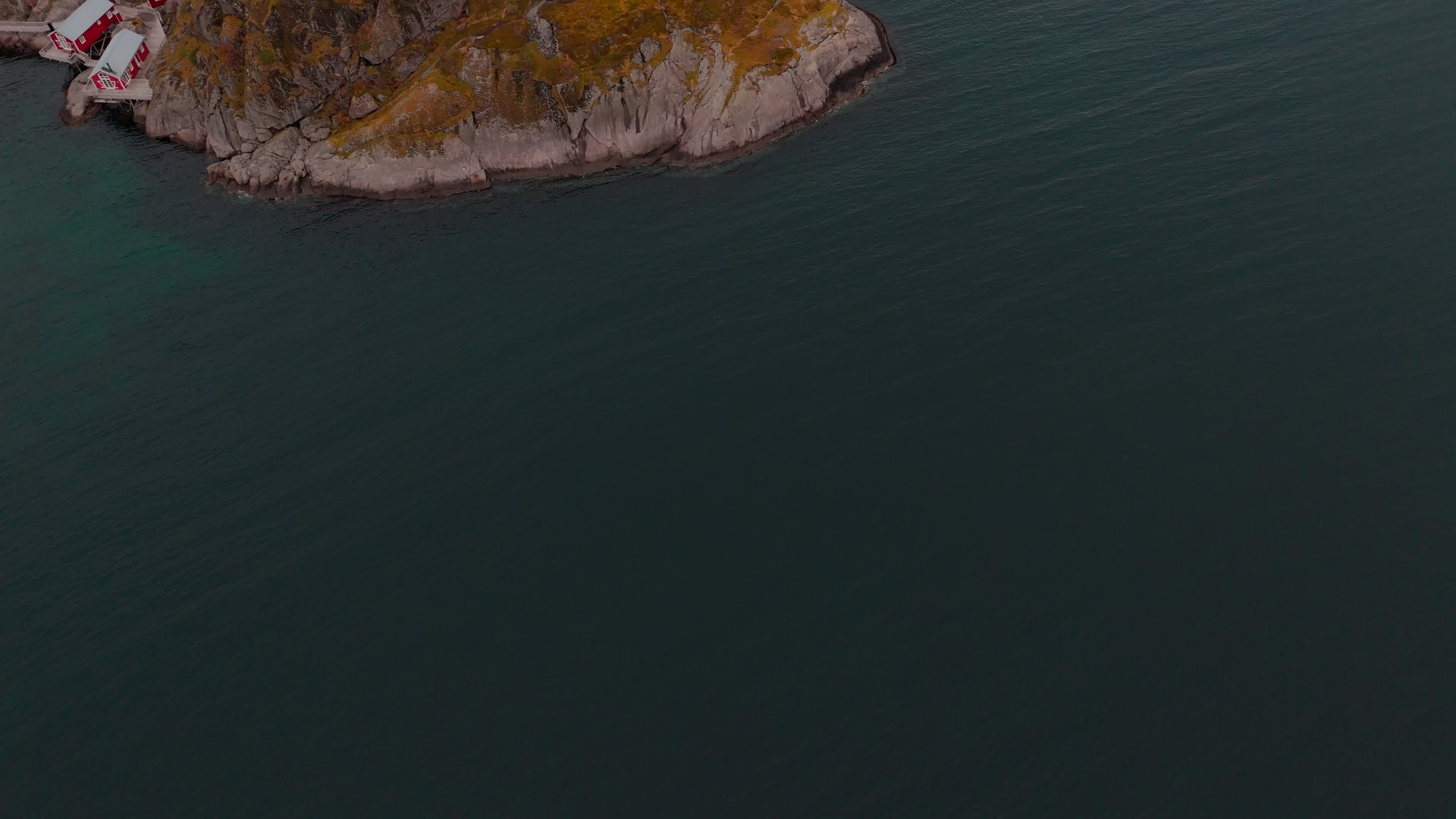 Aerial View Of Fishing Village Of Nusfjord, Lofoten Islands