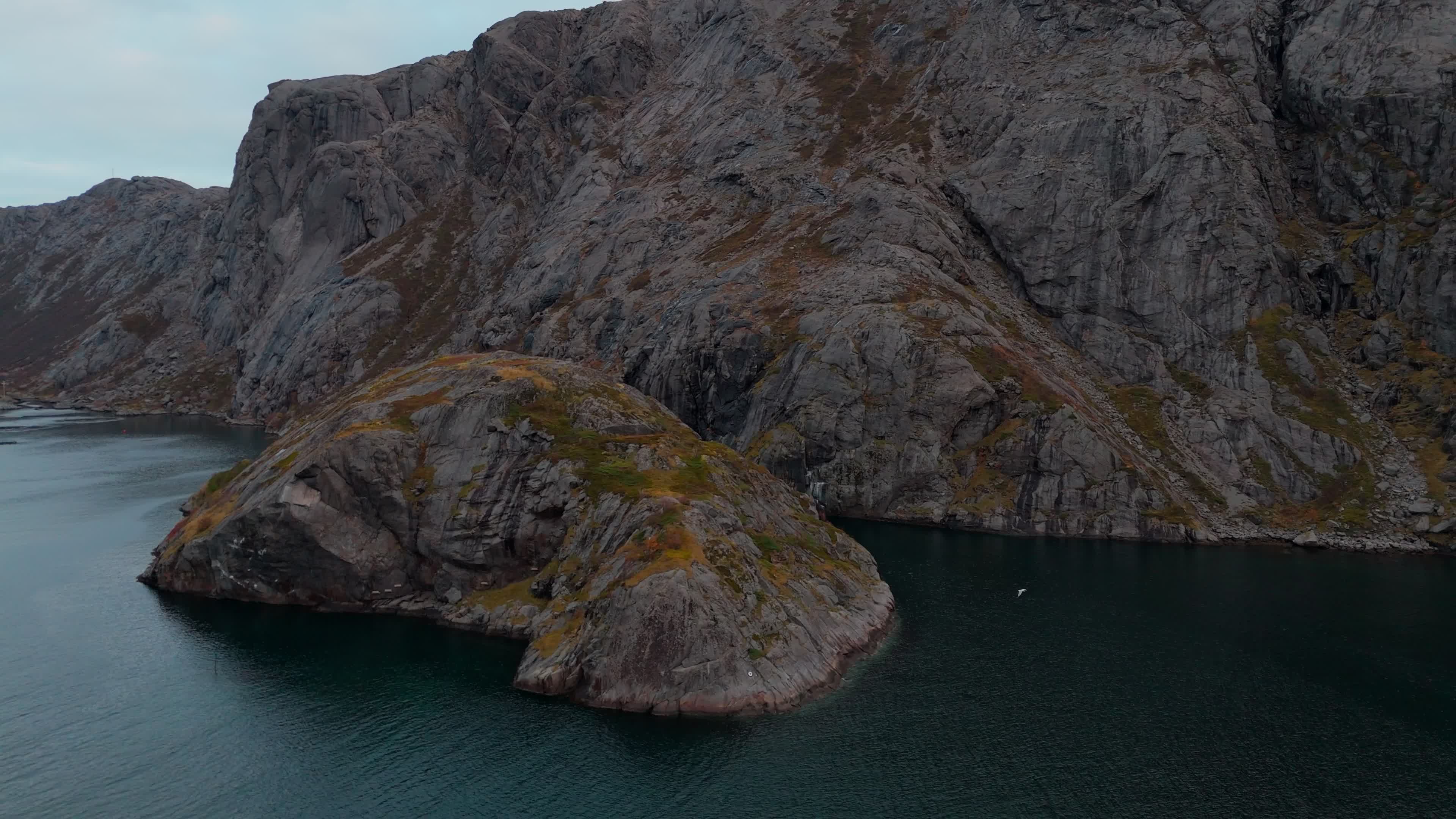 Aerial View Of Fishing Village Of Nusfjord, Lofoten Islands