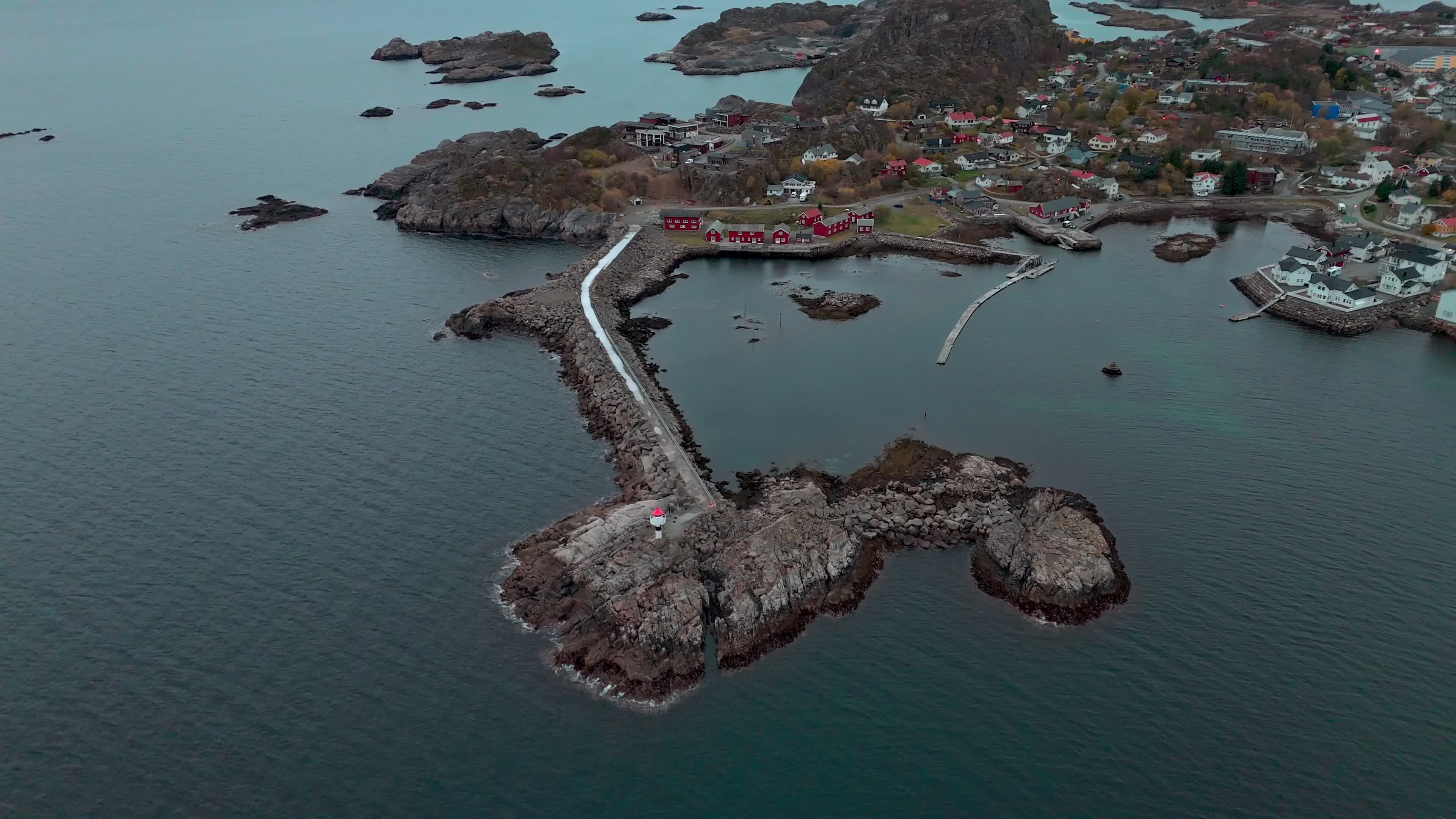 Aerial View Of Kabelvåg, Lofoten Islands, Norway
