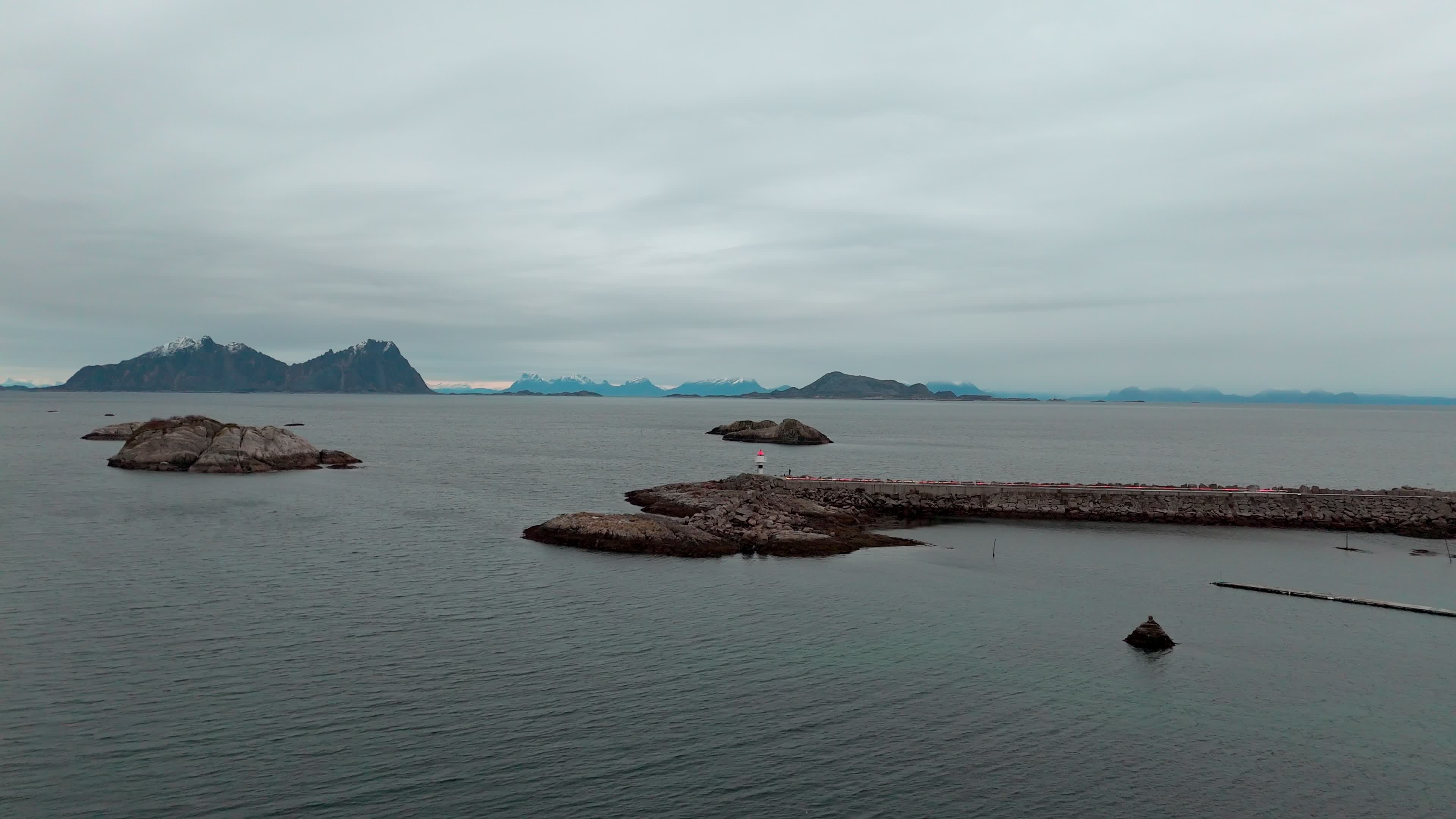 Aerial View Of Kabelvåg, Lofoten Islands, Norway