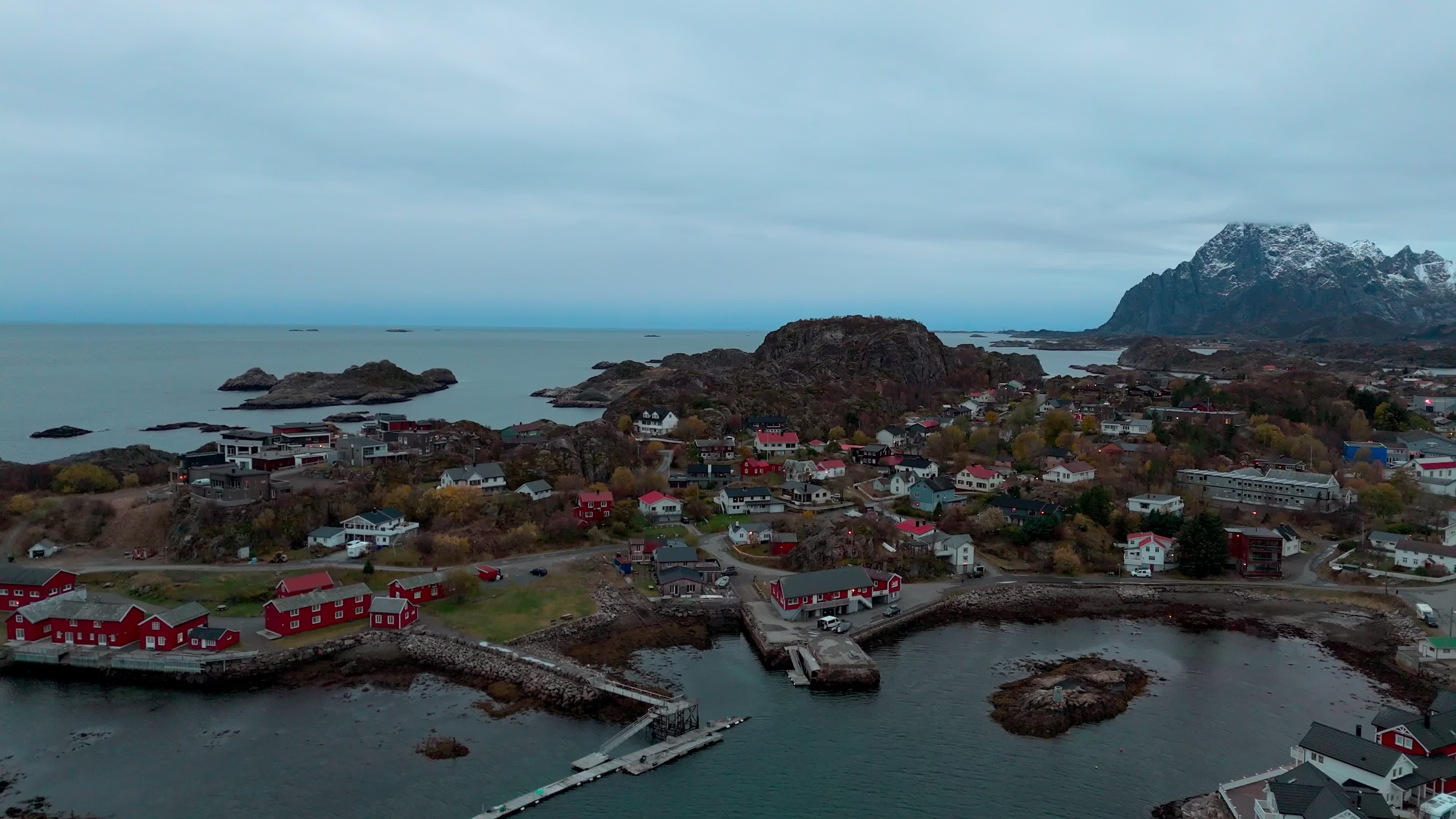 Aerial View Of Kabelvåg, Lofoten Islands, Norway