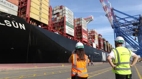 World's Largest Container Vessel Visits DCT Gdansk