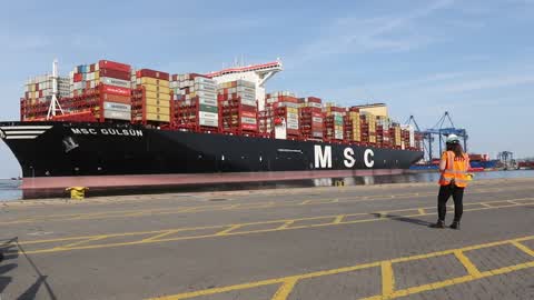 World's Largest Container Vessel Visits DCT Gdansk