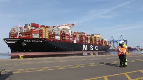 World's Largest Container Vessel Visits DCT Gdansk