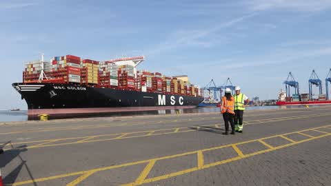 World's Largest Container Vessel Visits DCT Gdansk