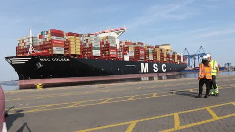 World's Largest Container Vessel Visits DCT Gdansk