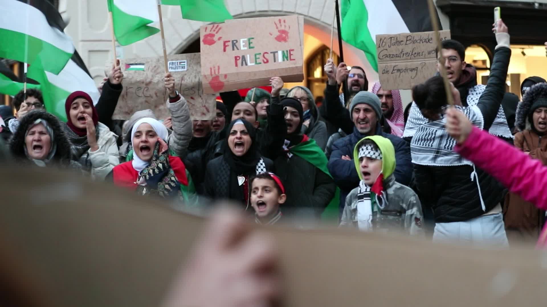 Pro Palestinian rally in Landshut, Germany