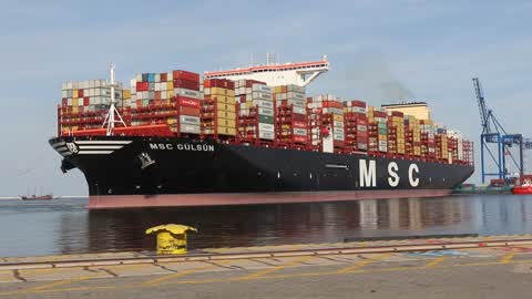 World's Largest Container Vessel Visits DCT Gdansk