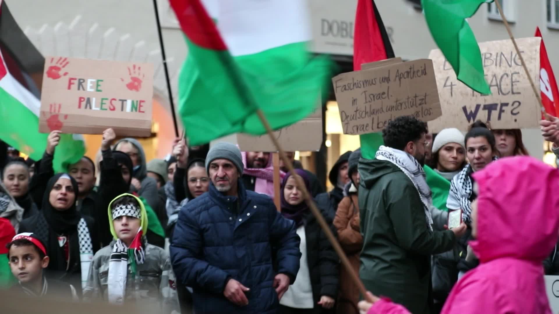 Pro Palestinian rally in Landshut, Germany