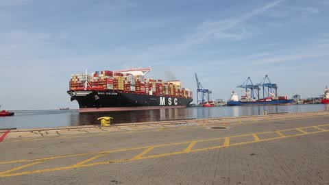 World's Largest Container Vessel Visits DCT Gdansk