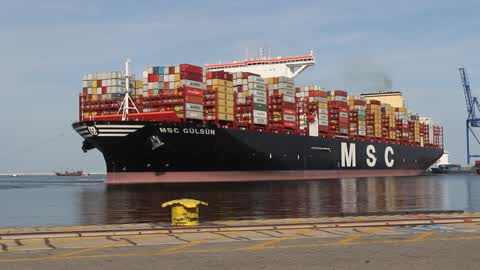 World's Largest Container Vessel Visits DCT Gdansk