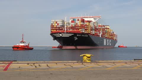World's Largest Container Vessel Visits DCT Gdansk