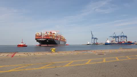 World's Largest Container Vessel Visits DCT Gdansk