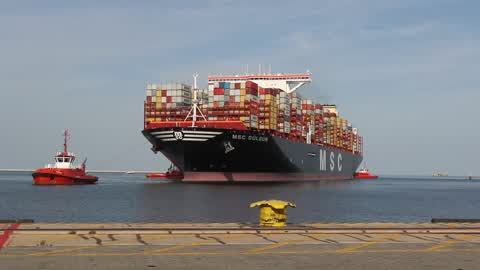 World's Largest Container Vessel Visits DCT Gdansk