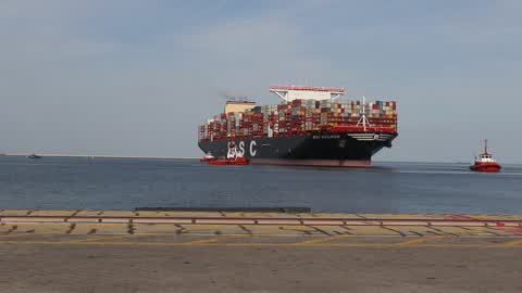 World's Largest Container Vessel Visits DCT Gdansk