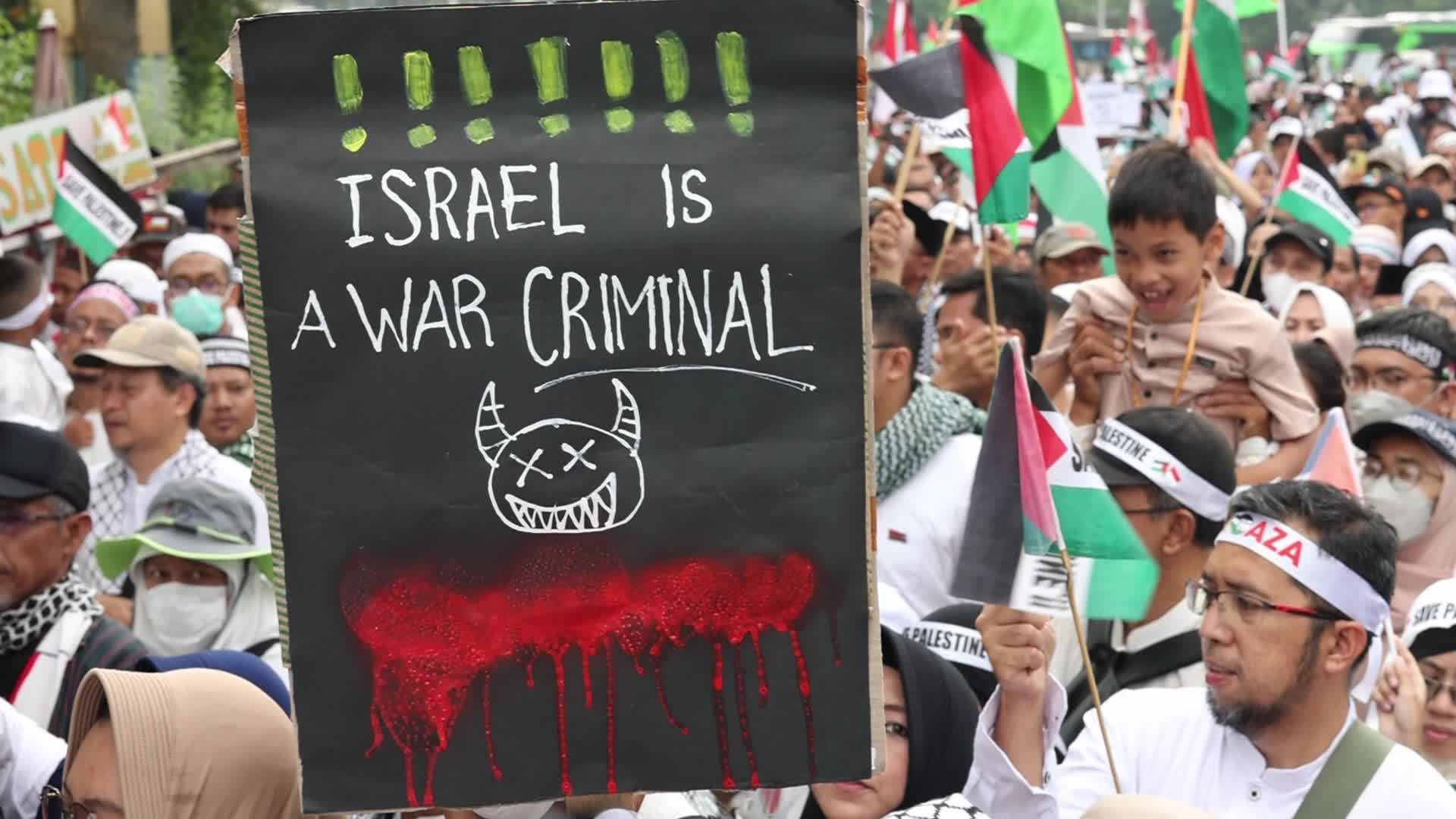 Pro-Palestinian Solidarity Rally in Jakarta, Indonesia