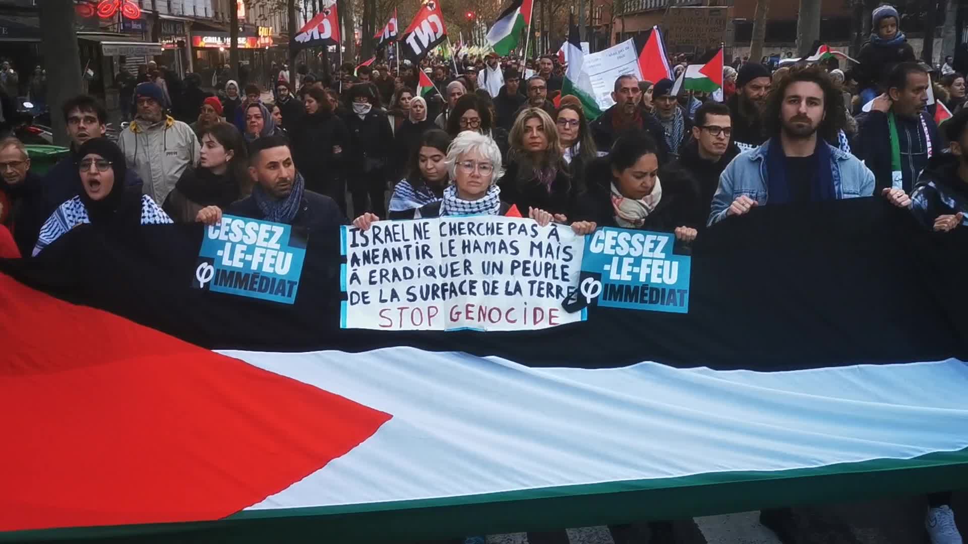 Pro Palestinian demonstration in Paris