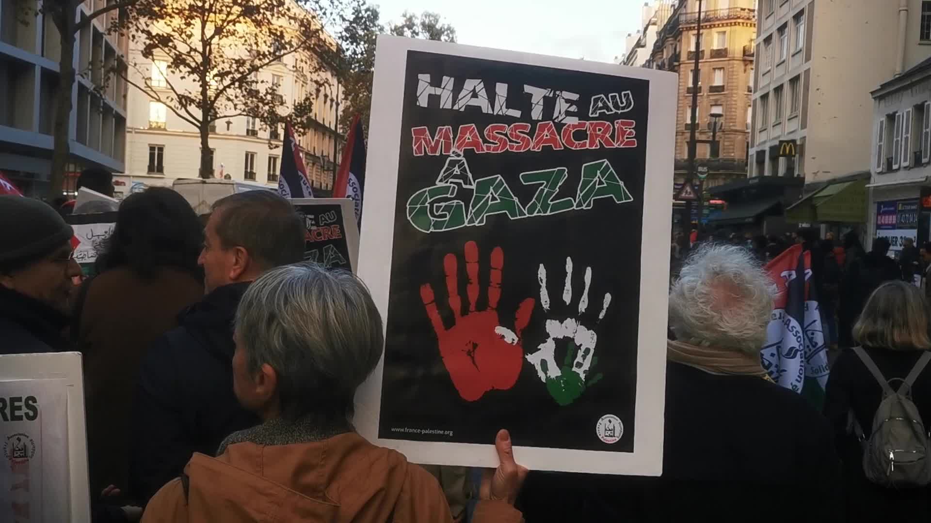 Pro Palestinian demonstration in Paris