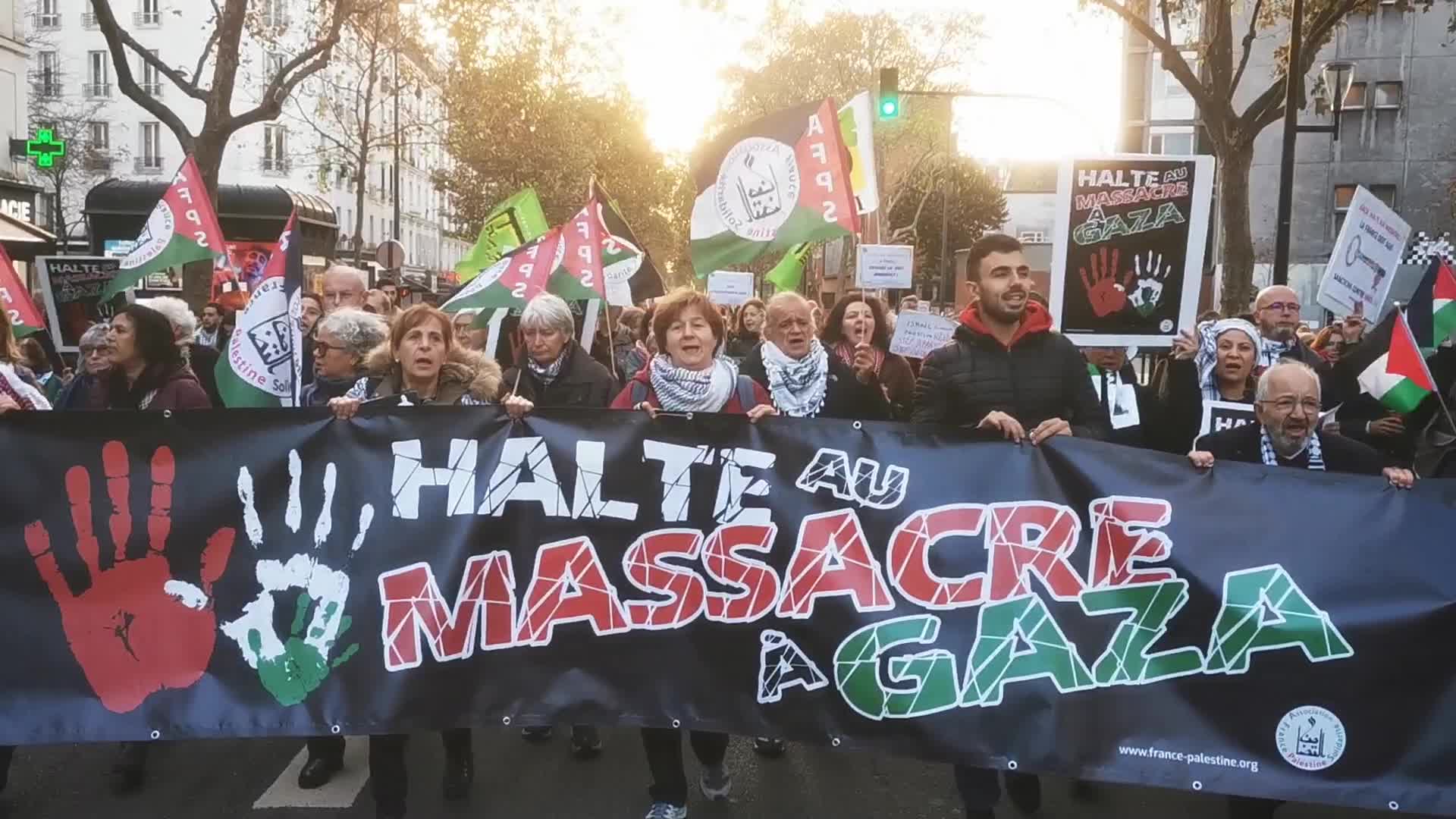 Pro Palestinian demonstration in Paris
