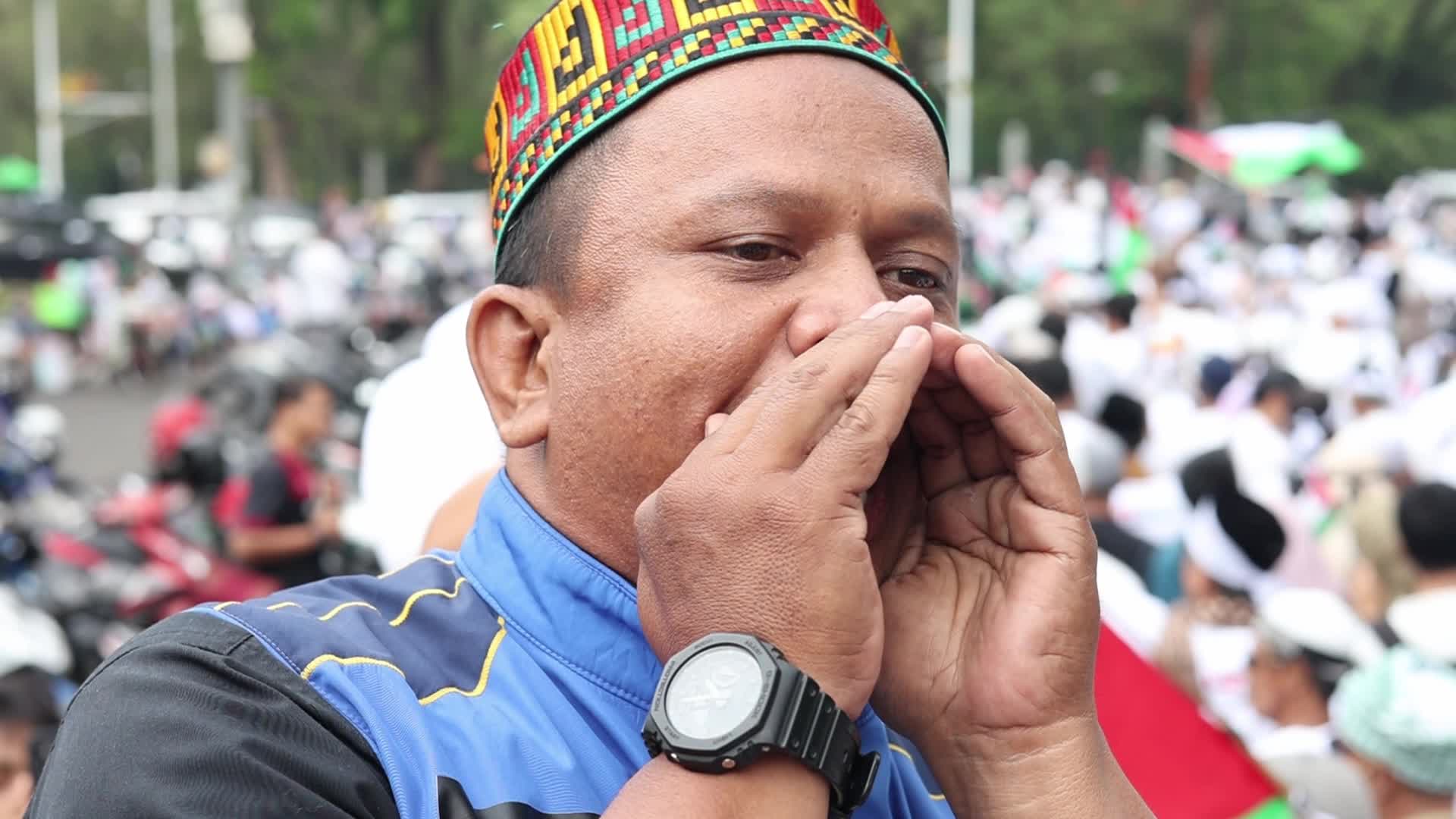 Pro-Palestinian Solidarity Rally in Jakarta, Indonesia