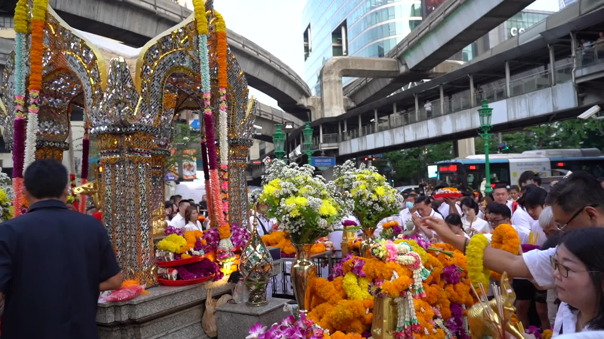 Anniversary 67th Celebrations for the Erawan Shrine in Bangkok.