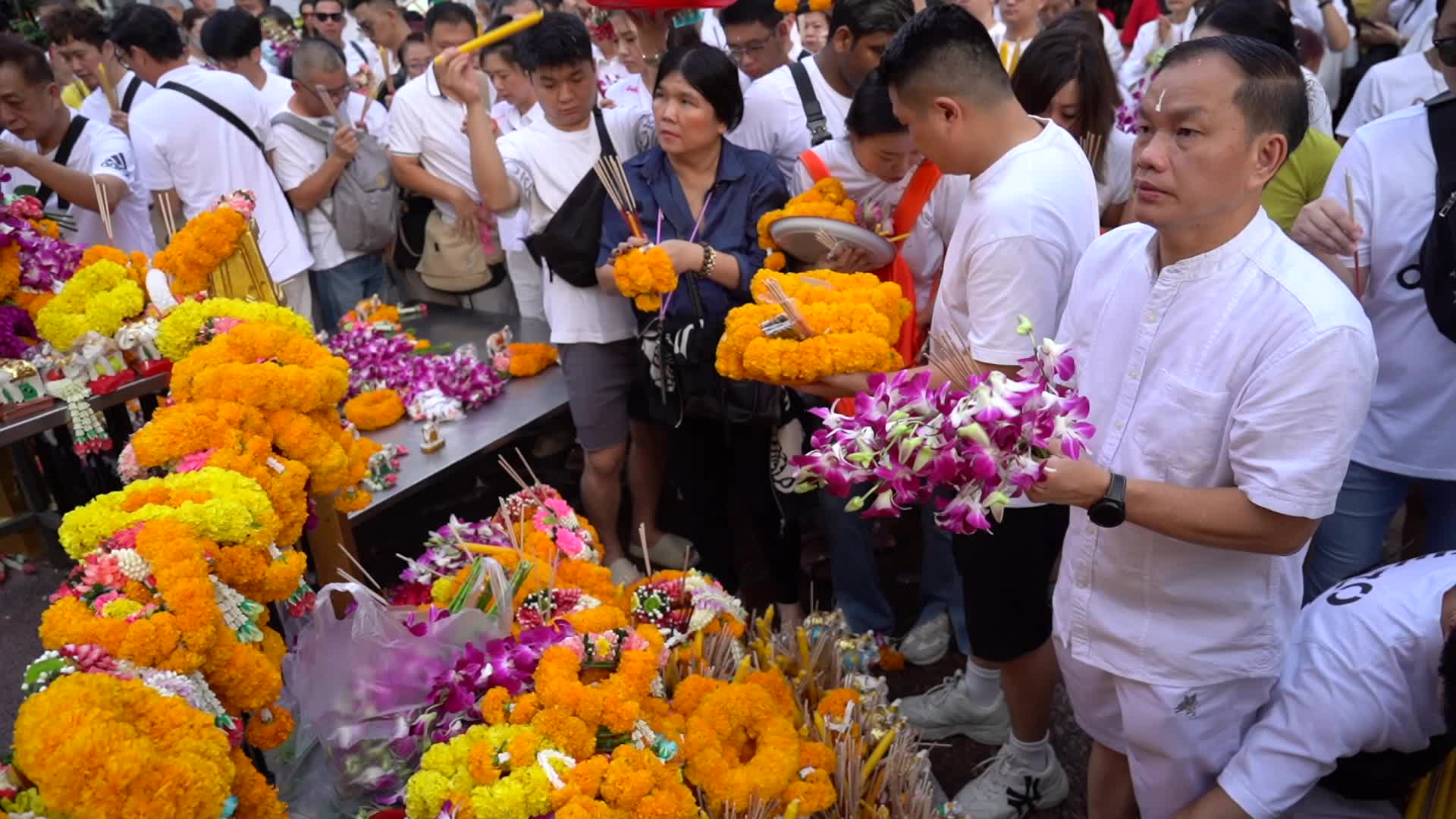 Anniversary 67th Celebrations for the Erawan Shrine in Bangkok.