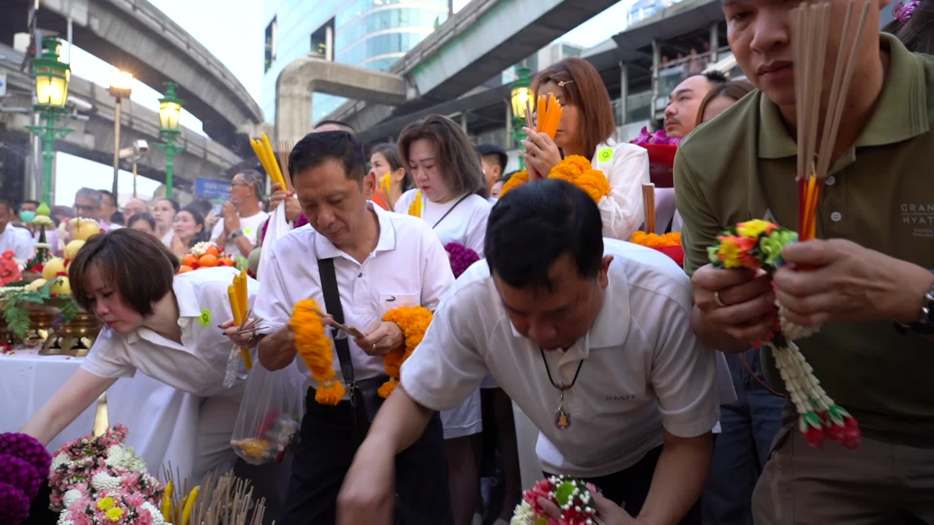 Anniversary 67th Celebrations for the Erawan Shrine in Bangkok.