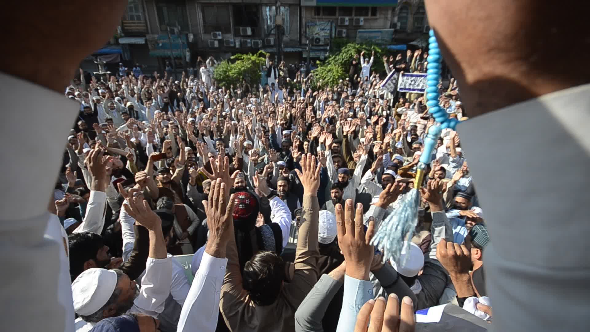 Rally in solidarity with the Palestinian people in Pakistan
