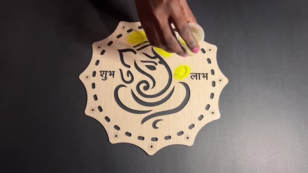 Rangoli Art During The Festival Of Diwali