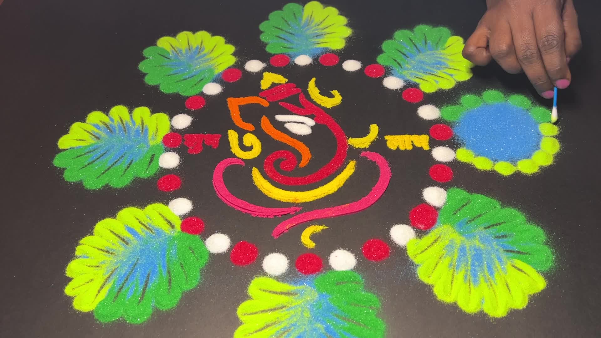 Rangoli Art During The Festival Of Diwali