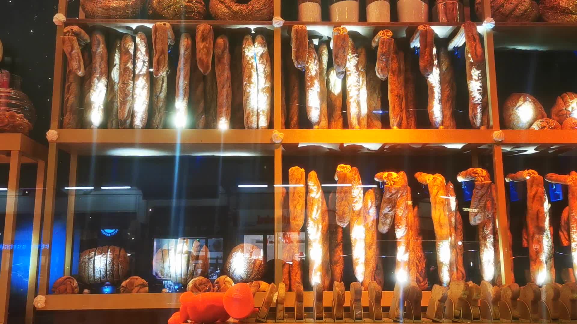 Famous Christmas display at Le Bon Marché store in Paris