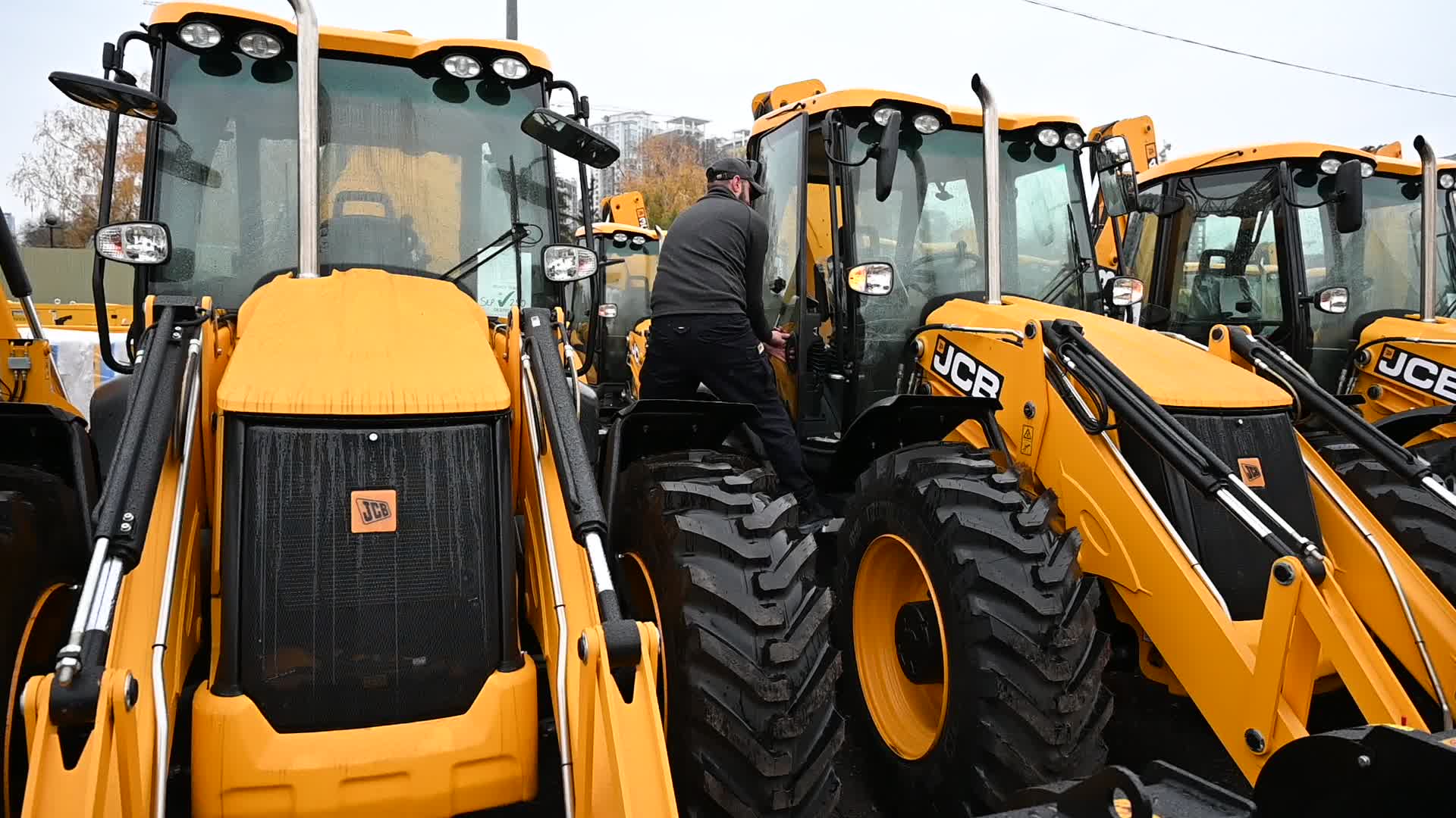 US Ambassador to Ukraine hands over heavy machinery in Kyiv, amid Russia's invasion of Ukraine