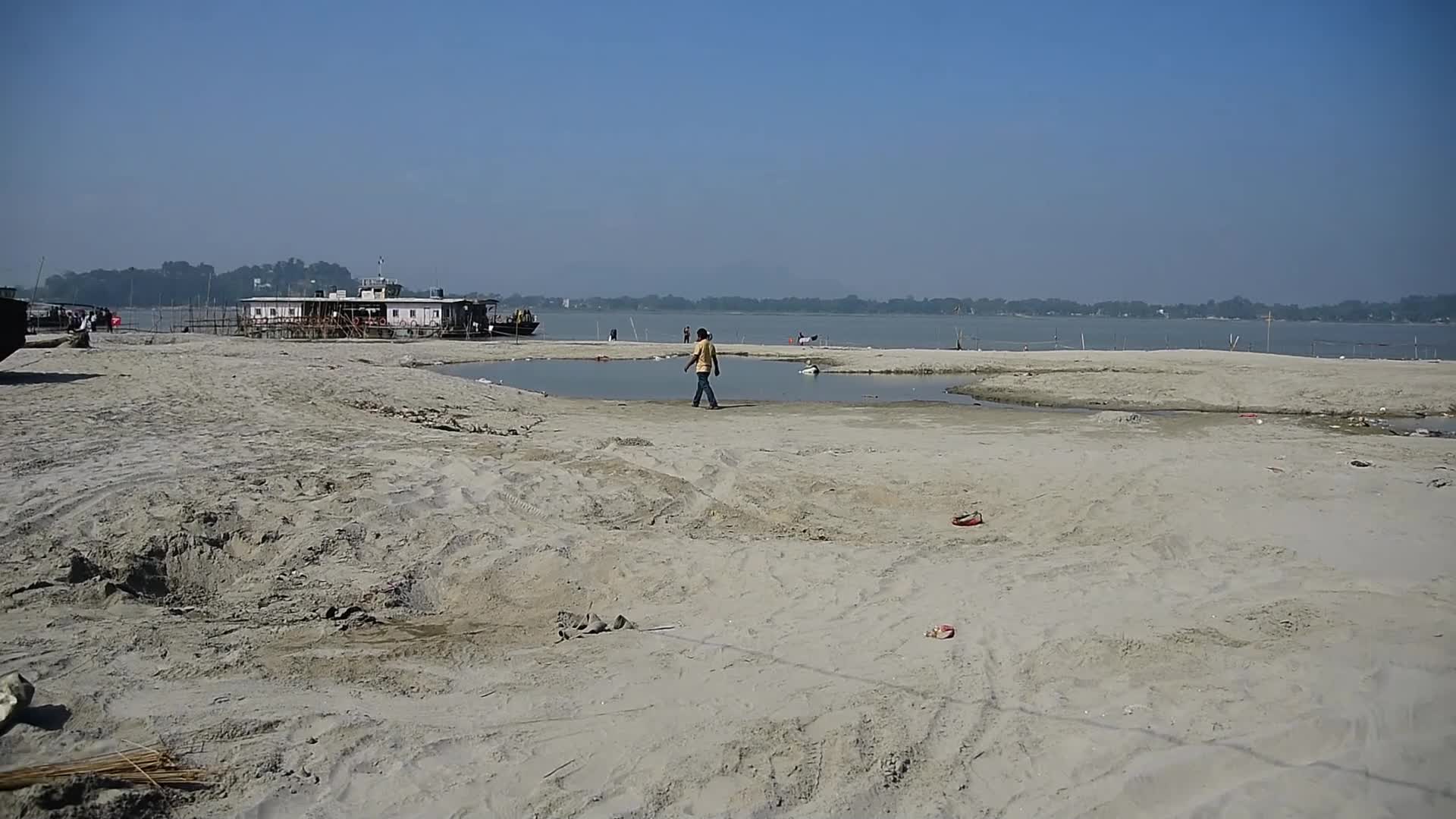 Water level of the Brahmaputra has fallen in India 